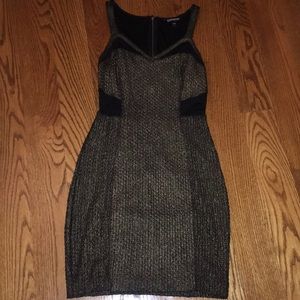 Express dark gold and black dress,size 6